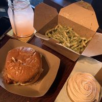 Pesto fries at Wisdom's Vegan Bakery & Cafe in Spring
