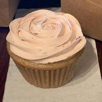 Strawberry cupcake  at Wisdom's Vegan Bakery & Cafe in Spring