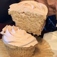 Strawberry cupcake  at Wisdom's Vegan Bakery & Cafe in Spring