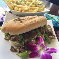 Philly Cheesesteak at Wisdom's Vegan Bakery & Cafe in Spring