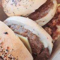 I'm big on Grabbing something on the Go & A bagel Guy at heart. So this is Bomb and on the point with the flavor. Will fill You Up until your Lunch break❤ at Wisdom's Vegan Bakery & Cafe in Spring