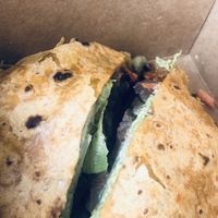 Quinoa wrap at Wisdom's Vegan Bakery & Cafe in Spring