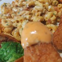 Chicken Strips and Sauces are so bomb,  gotta try em all! at Wisdom's Vegan Bakery & Cafe in Spring