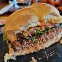 Gouda Burger! at Wisdom's Vegan Bakery & Cafe in Spring