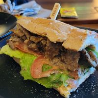 Philly Cheesesteak at Wisdom's Vegan Bakery & Cafe in Spring