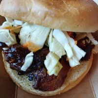 BBQ Sandwich: Pretty good but we found the flavor slightly off, so it wasn't our favorite, but we would get again at Wisdom's Vegan Bakery & Cafe in Spring