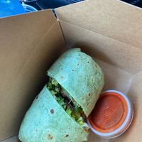 Vegan Chikn Wrap at Wisdom's Vegan Bakery & Cafe in Spring