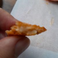 2mm shoe leather. This is supposed to be the patty, this is what they actually serve at The Vegan Chef - Midrand in Johannesburg