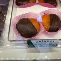 Vegan peach at Li-Lac Chocolates - Bleecker St in New York City