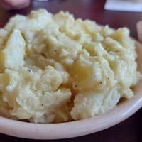 Vegan potato salad. I could eat a whole tub. at Healthyums in Zion