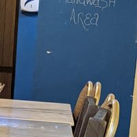 Hand washing station at Sri Kaveri in Malacca