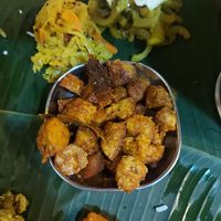 Vegan chicken curry at Sri Kaveri in Malacca
