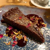 Chocolate cake at Ravintola Ilves in Helsinki