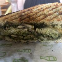 Pesto mushroom sandwich   at Step Out Cafe in Jaipur