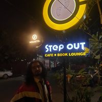 Signs at Step Out Cafe in Jaipur