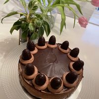 Vegan customized birthday cake😄 at Vegotel in Blije