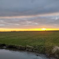 Sunrise at the end of the world at Vegotel in Blije