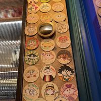 Coaster art  at Ugly Dumpling in London