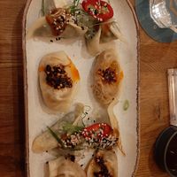 Vegan platter at Ugly Dumpling in London