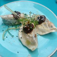 korean vegan pork  at Ugly Dumpling in London