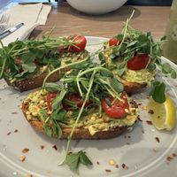 Avocado toast  at Seed N Salt in Calgary