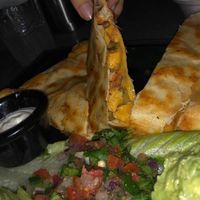 Vegan chicken quesadilla  at Nacho Daddy in Duluth
