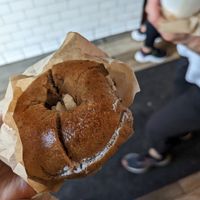 Zatar bagel with tofu veggie cream cheese 10/10 at Bo's Bagels in New York City