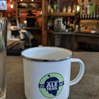 At the bar at Big Woods in Bloomington