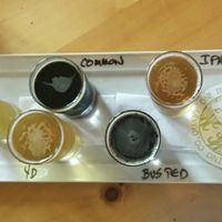 Beer flight  at Big Woods in Bloomington