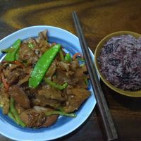 black pepper 腐竹 at Shān Cǎi SùShí in Guangzhou
