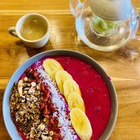 Dragon Fruit Bowl  at Radiantly Alive Yoga Cafe in Ubud