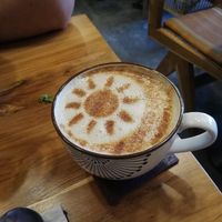 Maca love chai at Radiantly Alive Yoga Cafe in Ubud
