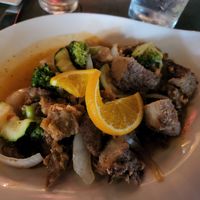 Yummy Mocky, soy-based faux meat amazing at Rice in Eagle