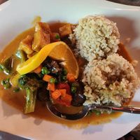 Panang curry with tofu. at Rice in Eagle