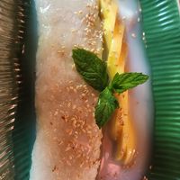 Sticky rice and mango dessert. at Rice in Eagle