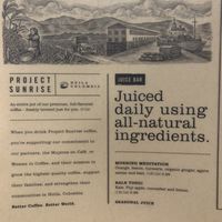 Juices and Coffee selection at First Watch in Matthews