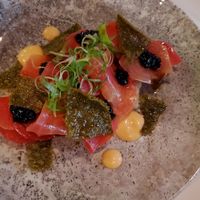 Betteraves avec caviar de balsamique at Bistro Tendresse in Montreal