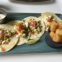 Tofu scramble tacos  at Bistro Tendresse in Montreal