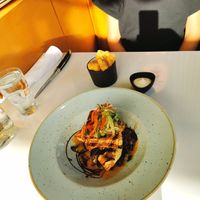 Savory waffle at Bistro Tendresse in Montreal