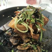 Gauffre aux champignons at Bistro Tendresse in Montreal