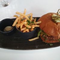 Burger at Bistro Tendresse in Montreal