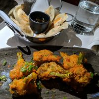 Brocoli bang bang et Dumpling at Bistro Tendresse in Montreal