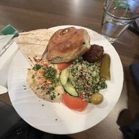 Jerusalem classic platter  at Jerusalem Market on Elm in Greensboro