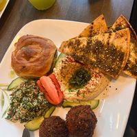 Vegan plate  at Jerusalem Market on Elm in Greensboro