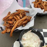 Sweet potato fries  at Stacy's Diner in Koege