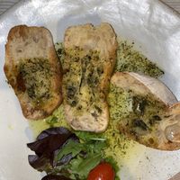 Garlic bread at Ponte Vecchio in Hereford