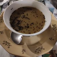 Miso soup at Casa da Horta in Porto