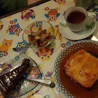 Francesinha and great cake, all vegan at Casa da Horta in Porto