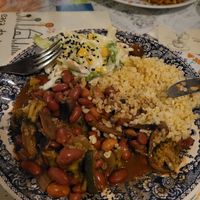 Mixed beans stew with bulgur wheat at Casa da Horta in Porto