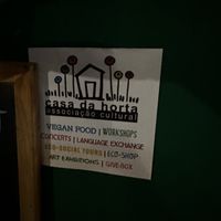 Sticker on the wall  at Casa da Horta in Porto